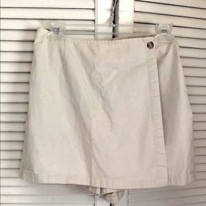 Vintage 90s Palmettos Off White Hi Rise Khaki Skort 9